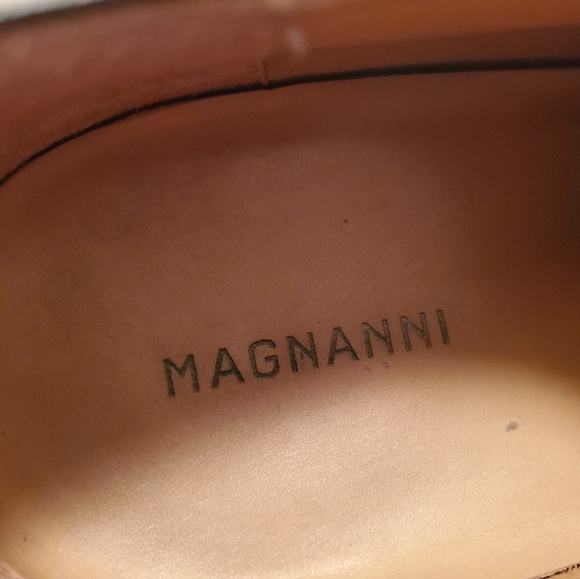 Magnanni Pardo Tobacco Brown Men Derby Lace Up size 11.5 M US Shoes 13723 - Picture 7 of 8